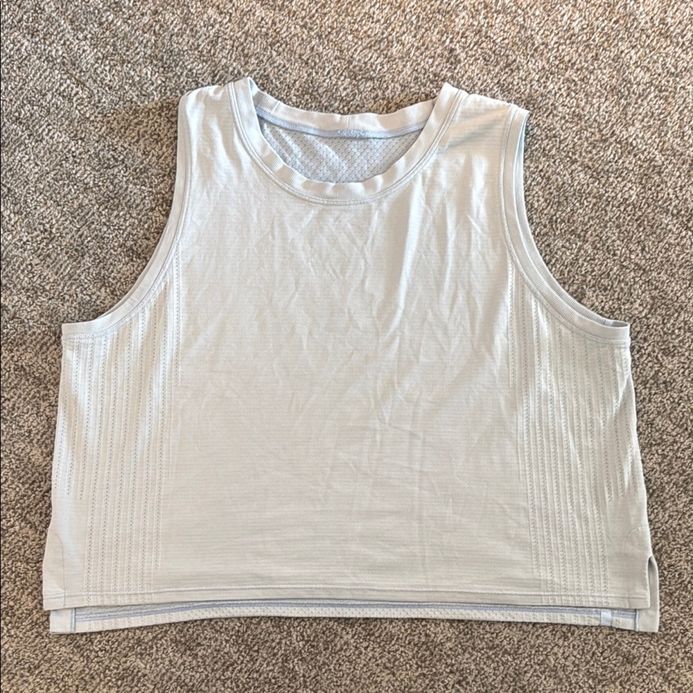 Lululemon Athletica Cream Boxy Muscle Tee